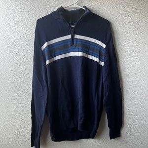 John Ashford dark blue quarter zip sweater! 💙